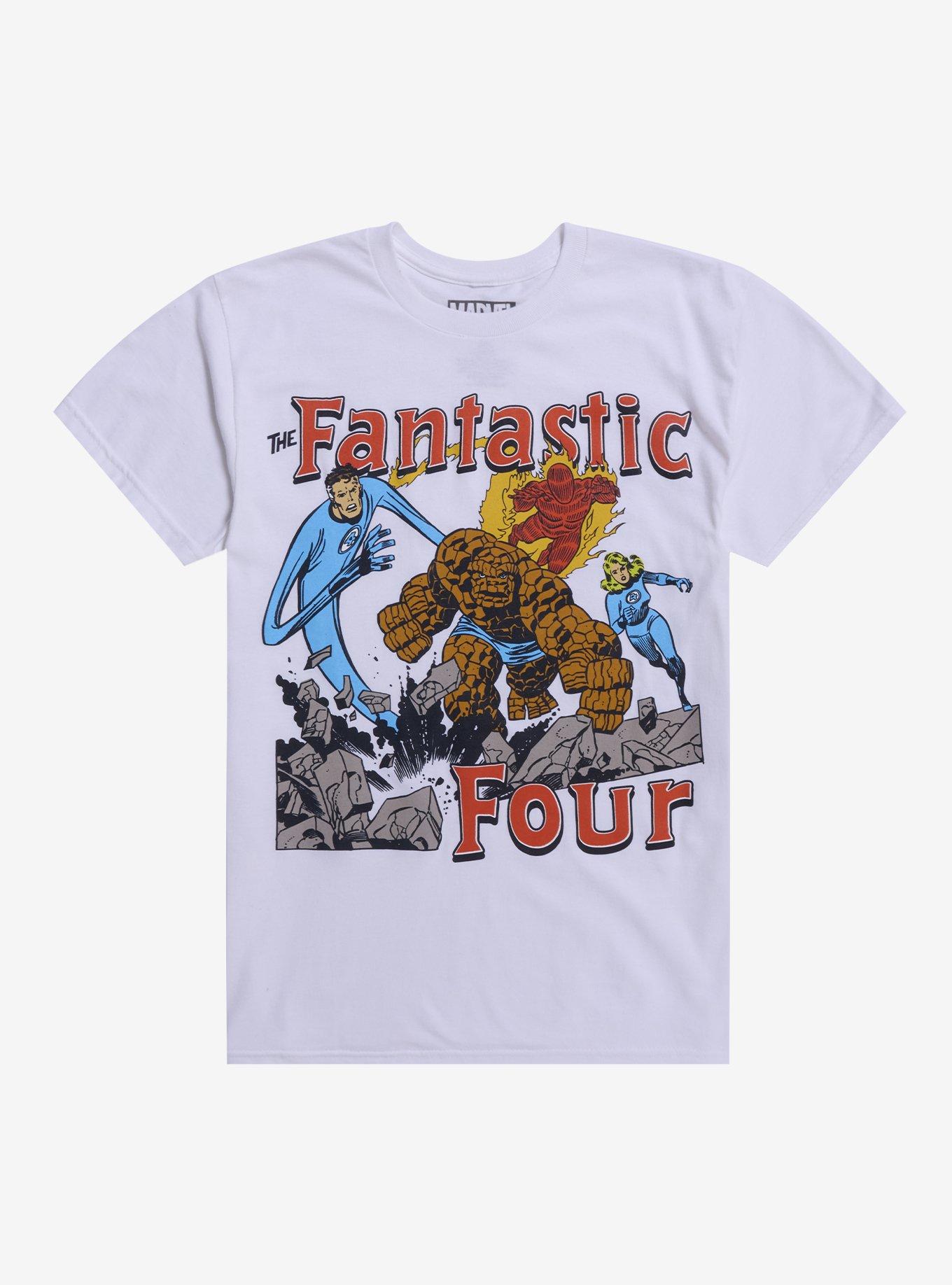 Marvel The Fantastic Four Classic Group T-Shirt | Trending Graphic Tee For Fans