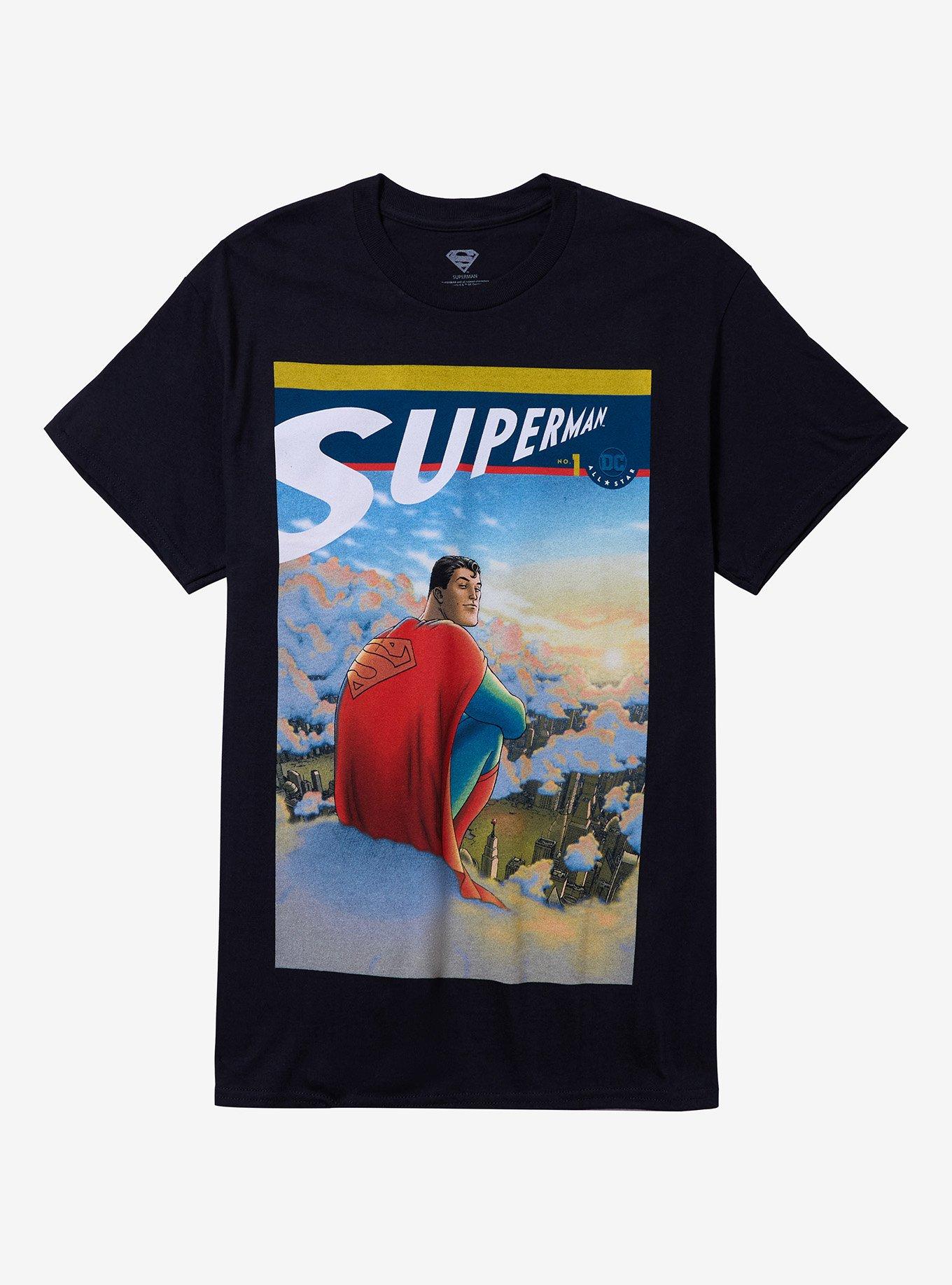 DC Comics All Star Superman Sitting T-Shirt | Trending Graphic Tee For Fans