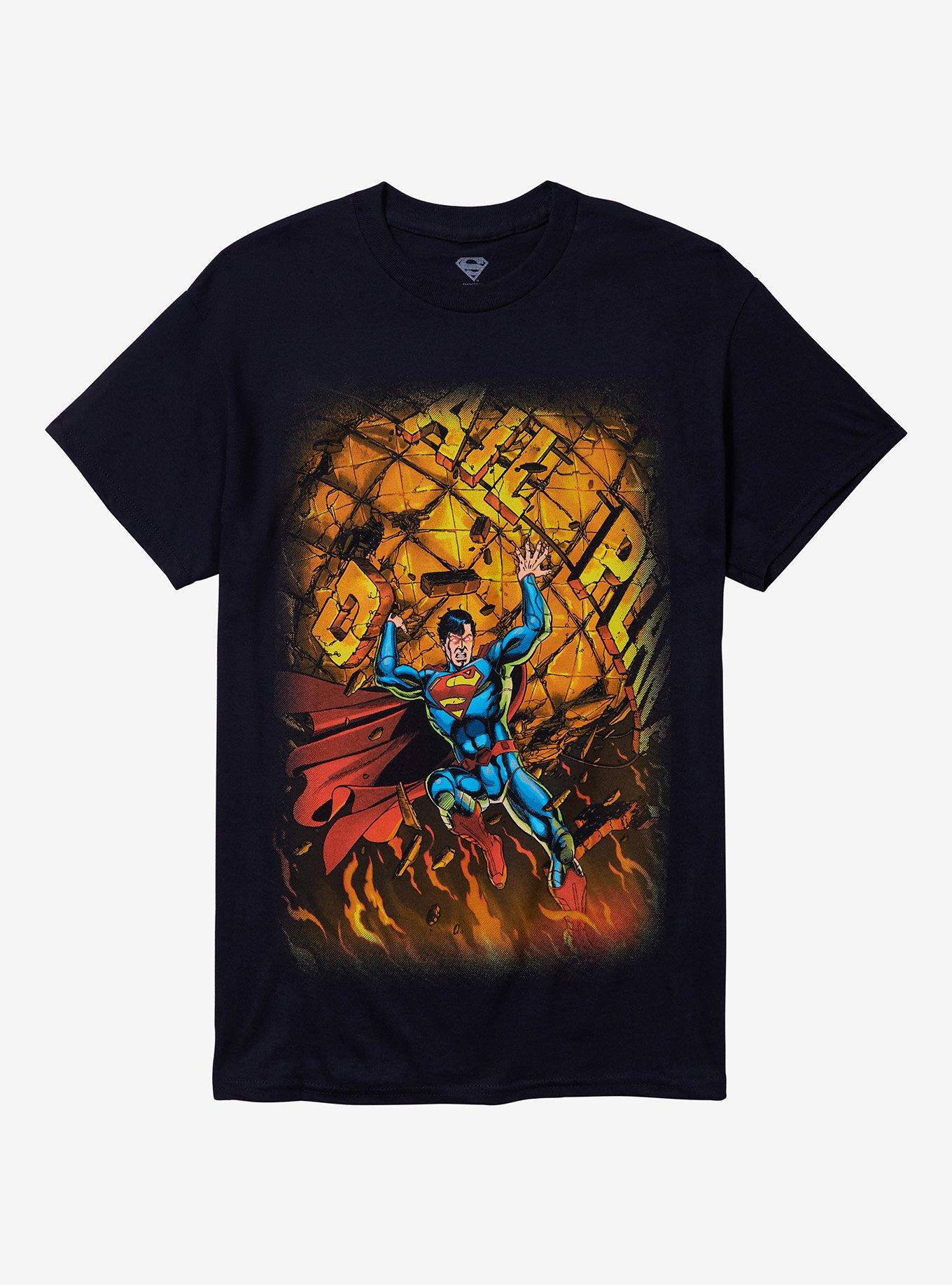 DC Comics Superman Daily Planet Flames T-Shirt | Trending Graphic Tee For Fans