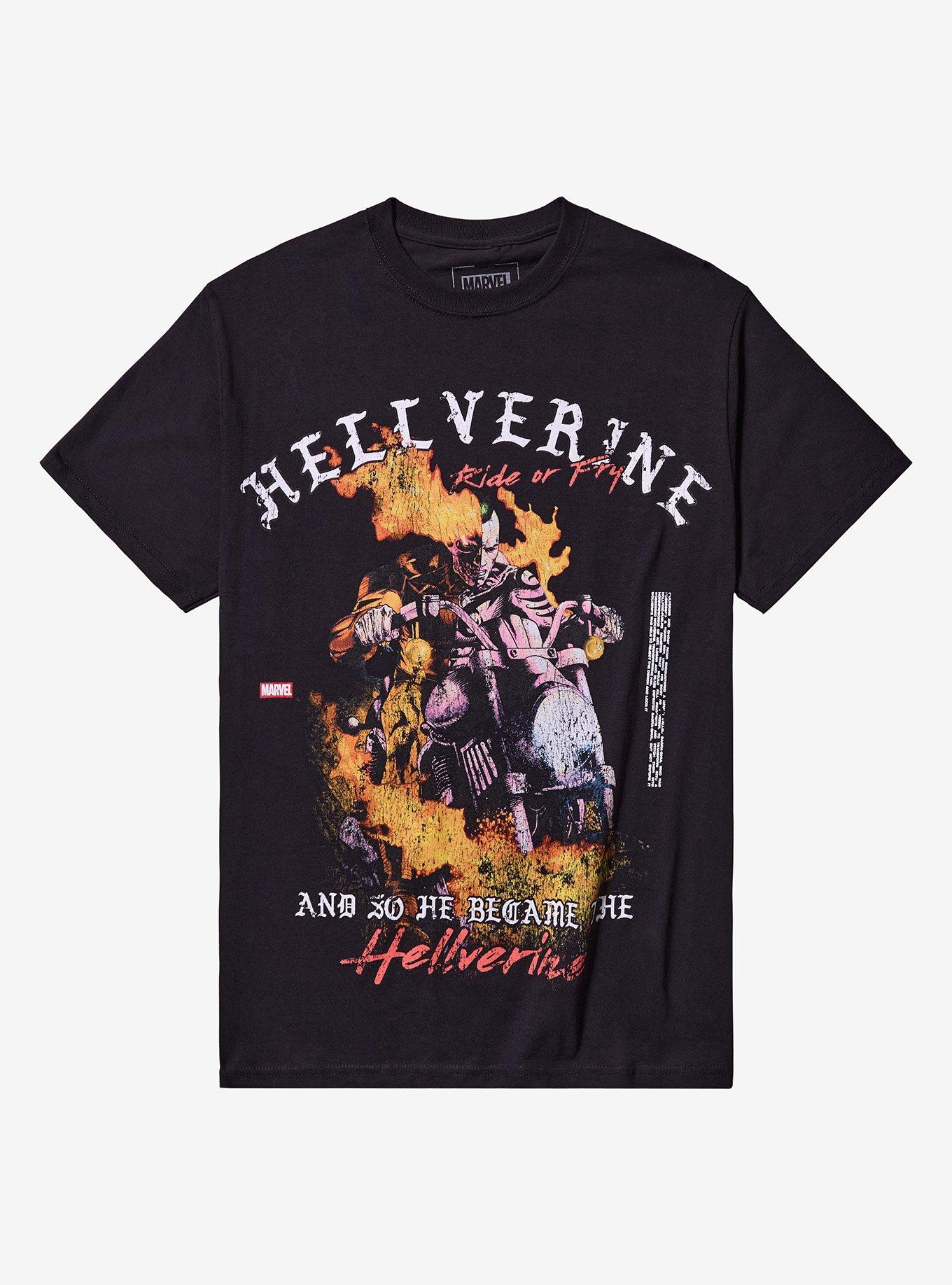 Marvel Hellverine Motorcycle T-Shirt | Trending Graphic Tee For Fans