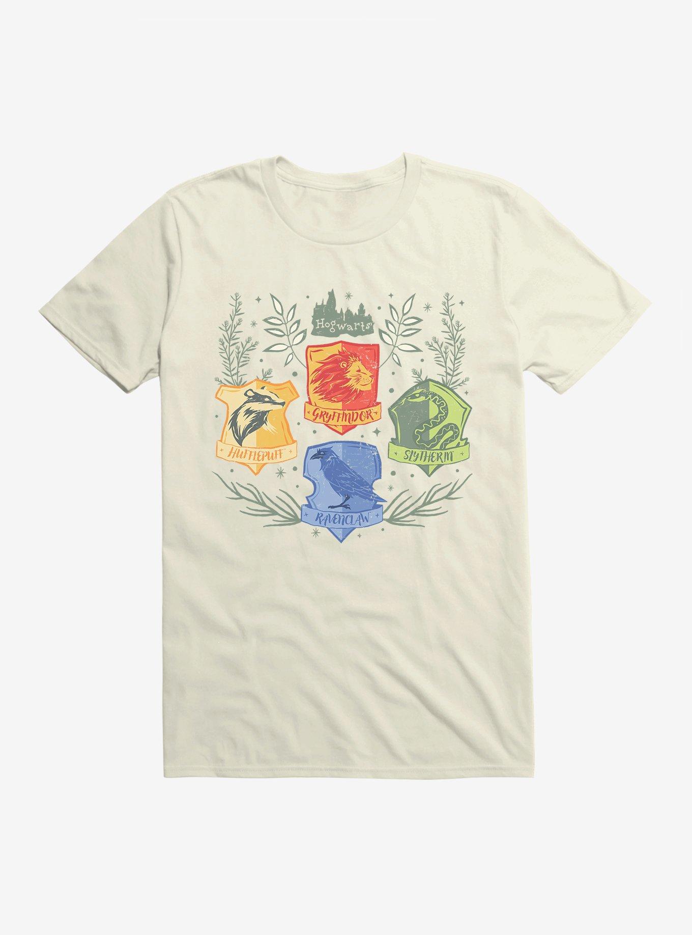 Harry Potter Hogwarts Houses In Bloom T-Shirt | Trending Graphic Tee For Fans