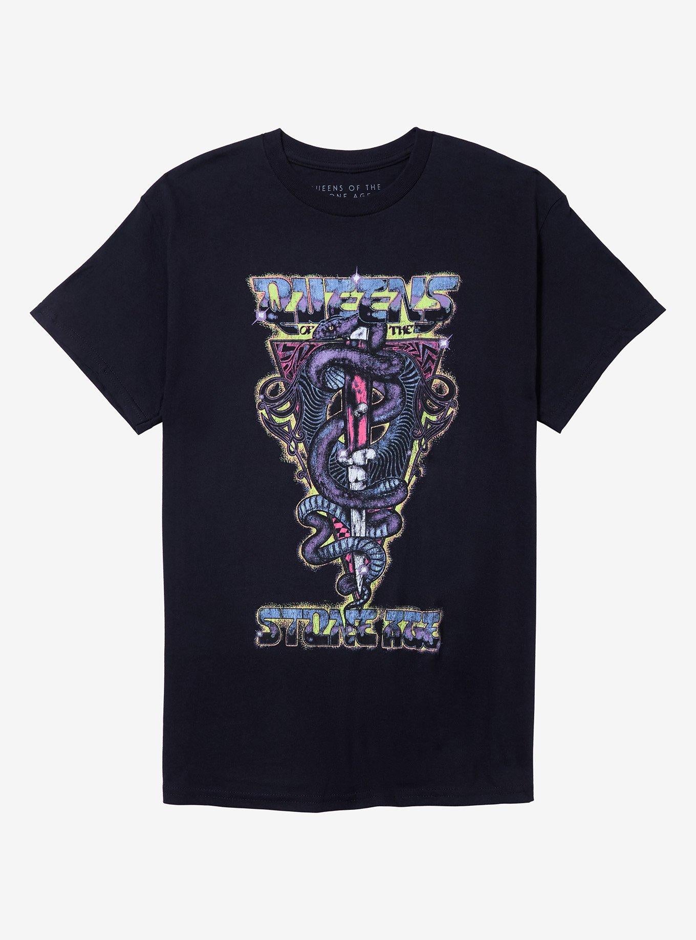 Queens Of The Stone Age Snake & Dagger T-Shirt | Trending Graphic Tee For Fans