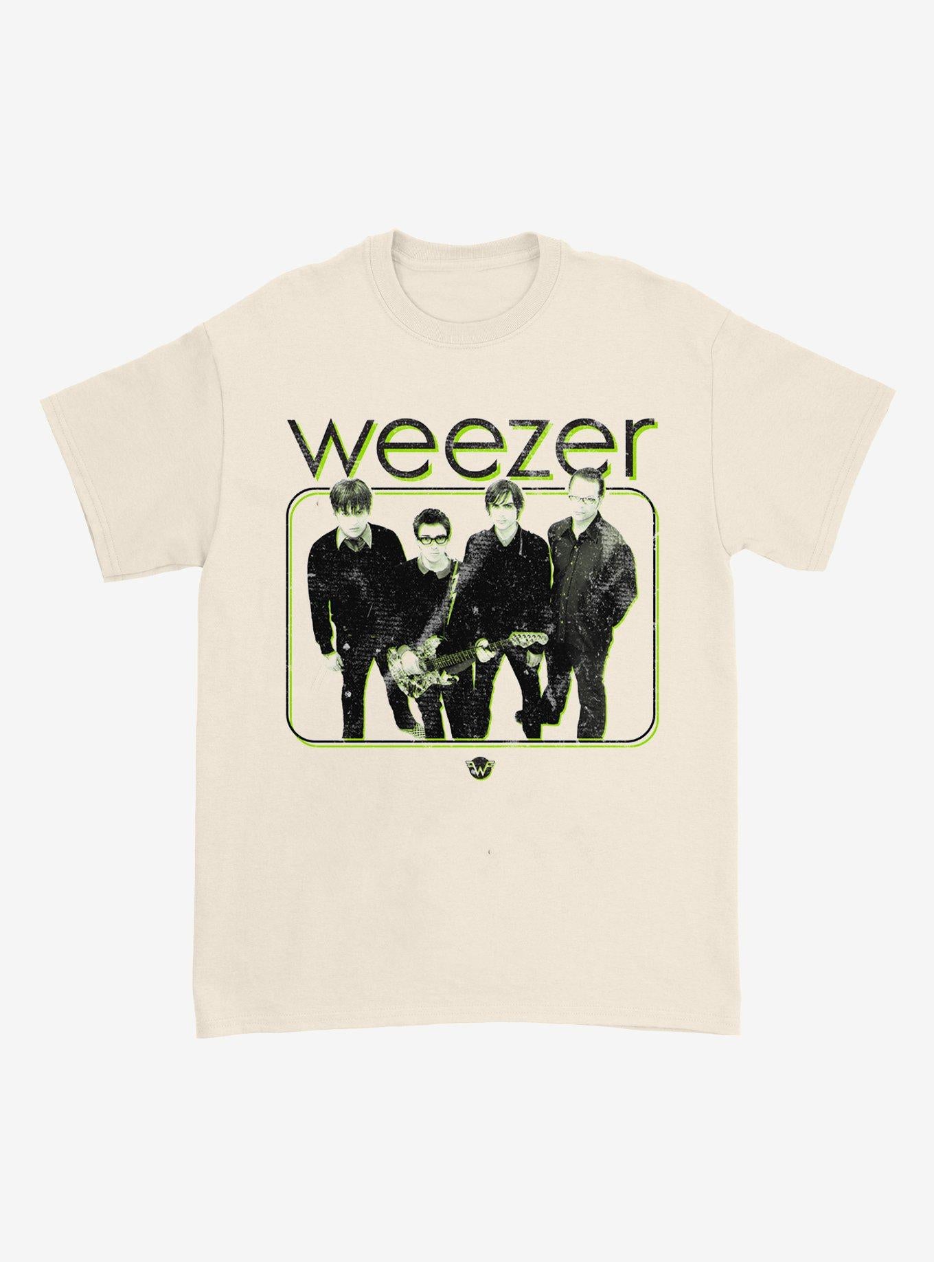 Weezer Green Framed Portrait T-Shirt | Trending Graphic Tee For Fans