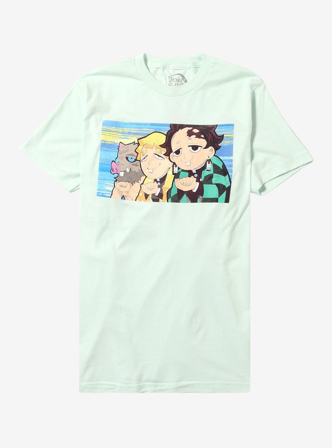 Demon Slayer Kimetsu No Yaiba Trio Silly Face T-Shirt | Trending Graphic Tee For Fans