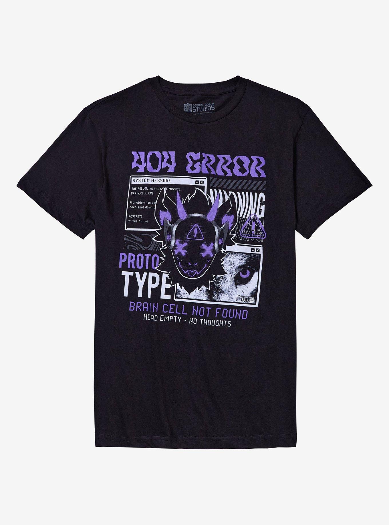 Brain Cell Not Found By Square Apple Studios T-Shirt | Trending Graphic Tee For Fans