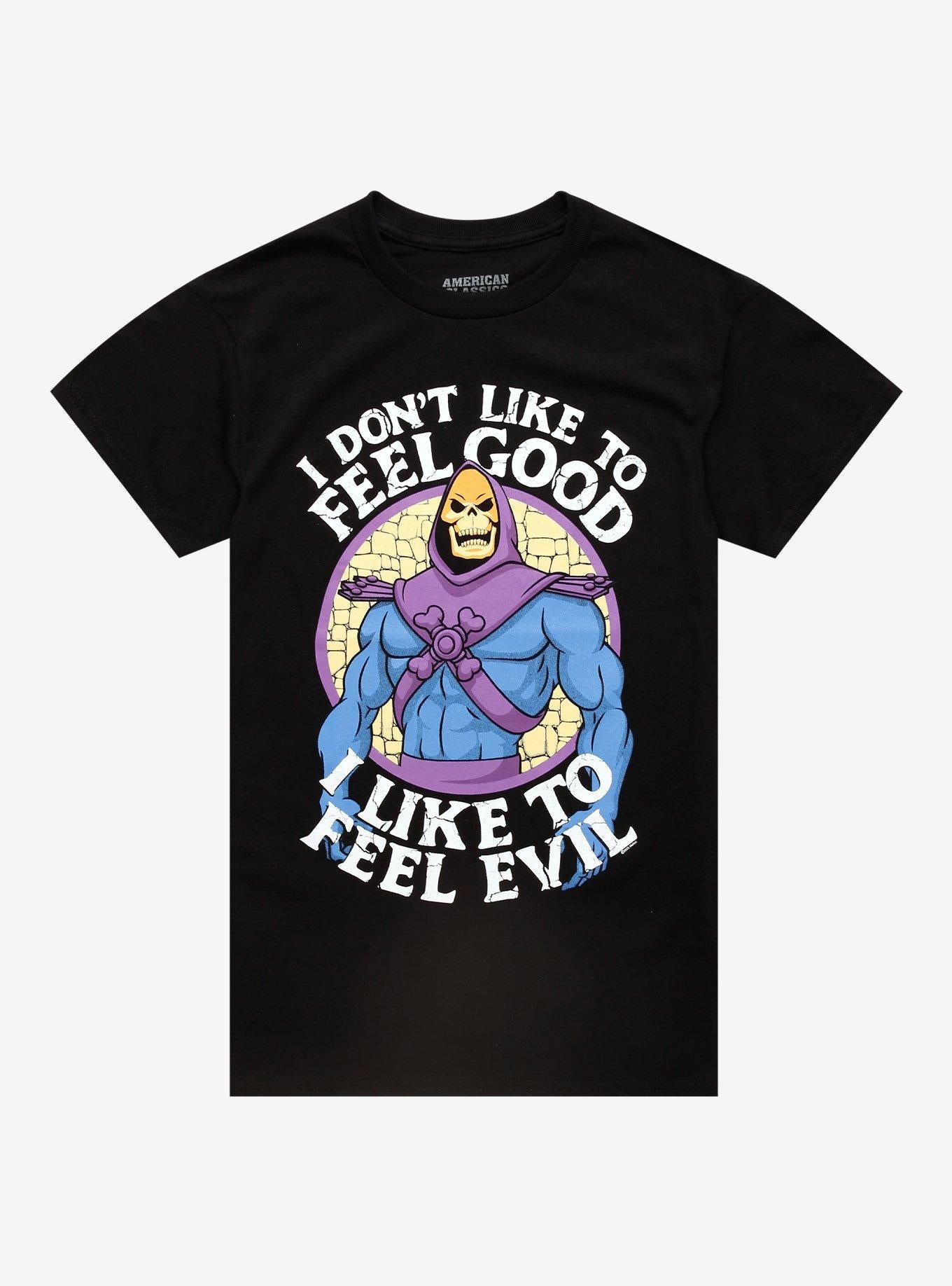 Masters Of The Universe Skeletor Feel Evil T-Shirt | Trending Graphic Tee For Fans