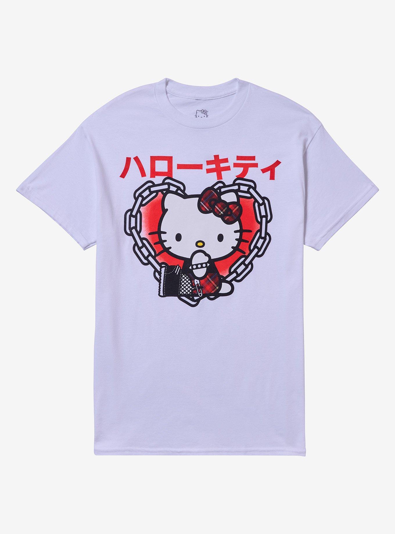 Hello Kitty Punk Heart T-Shirt | Trending Graphic Tee For Fans