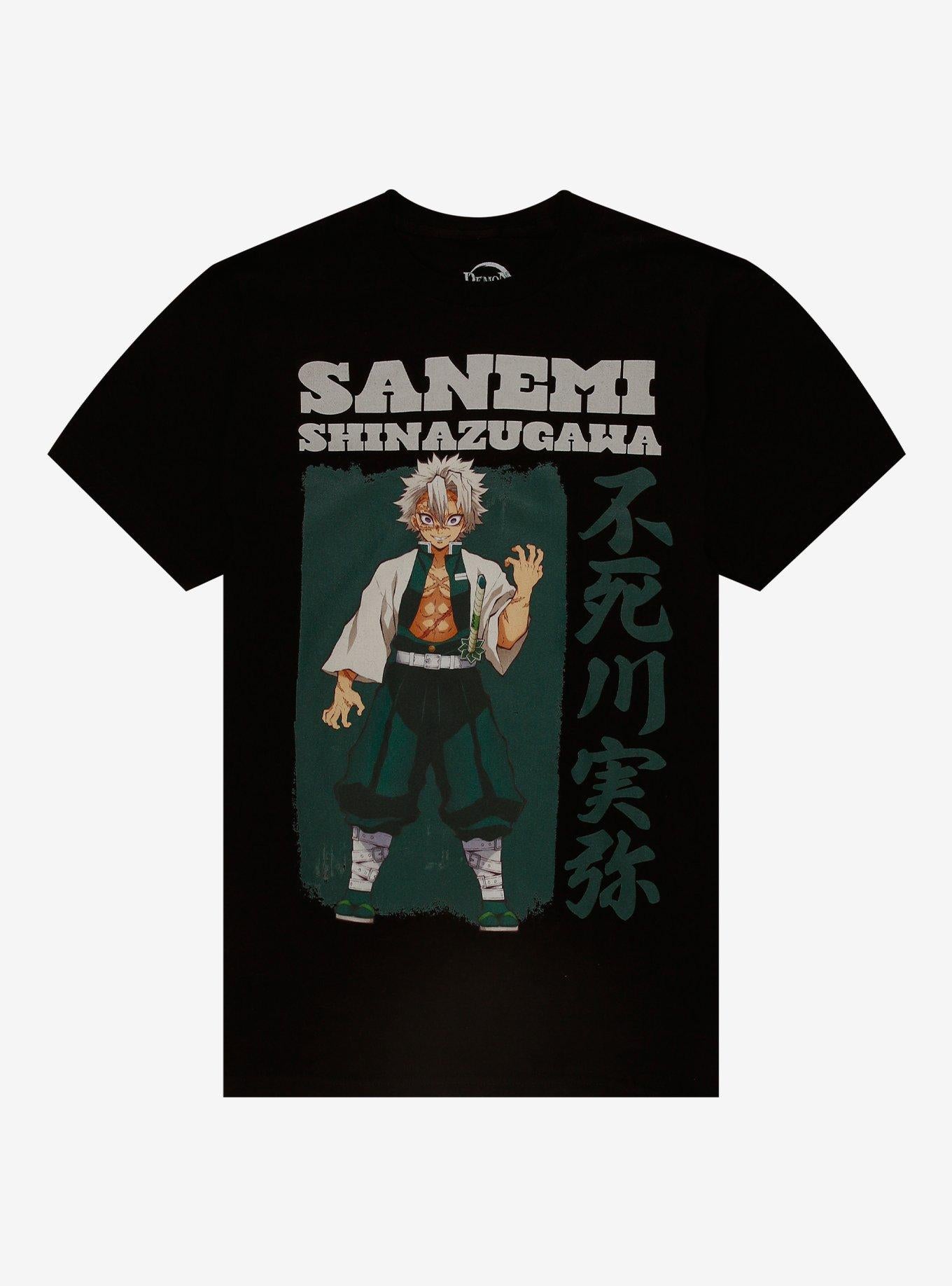 Demon Slayer Kimetsu No Yaiba Sanemi T-Shirt | Trending Graphic Tee For Fans