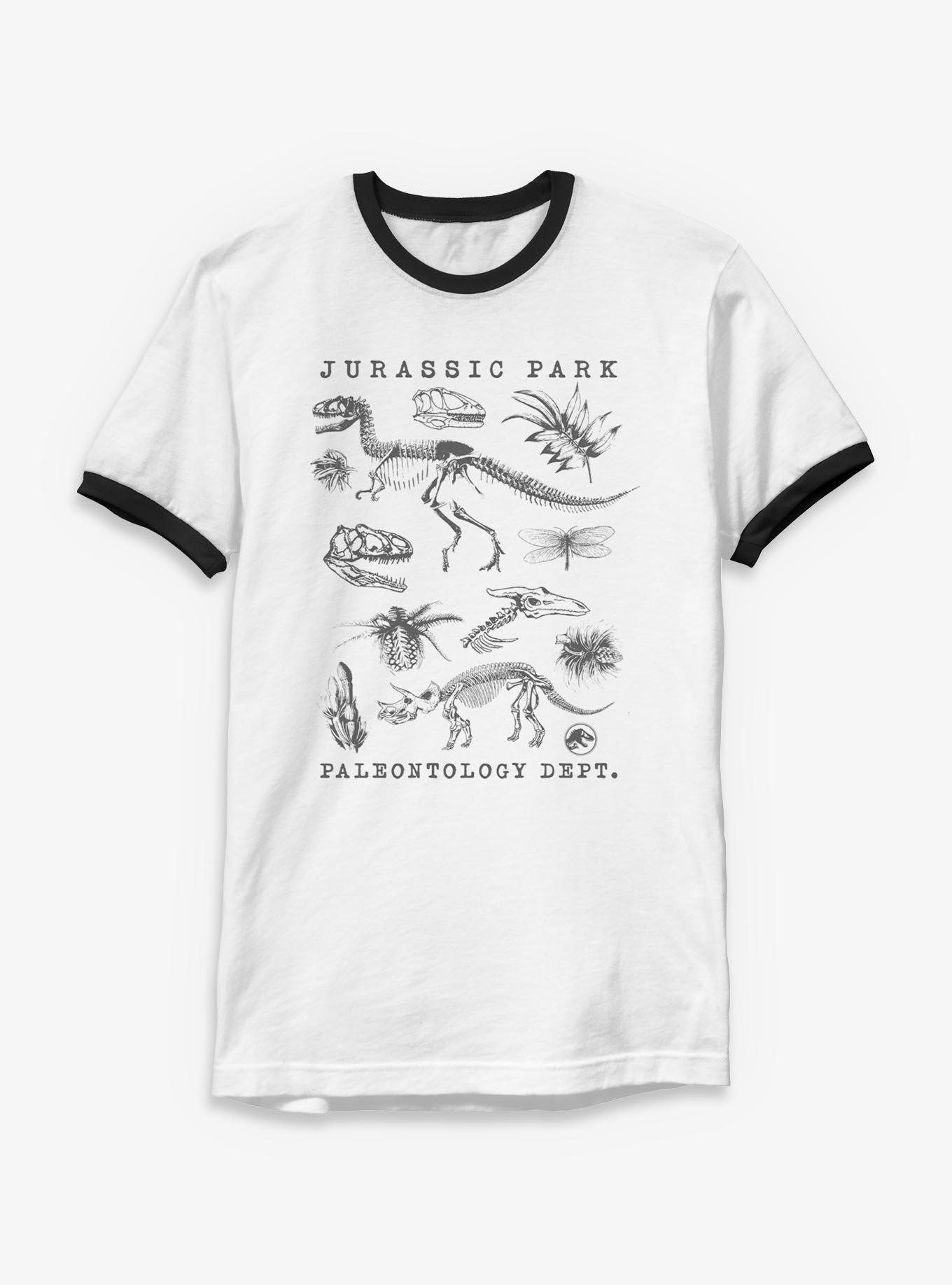 Jurassic Park Flora & Fauna Ringer T-Shirt | Trending Graphic Tee For Fans