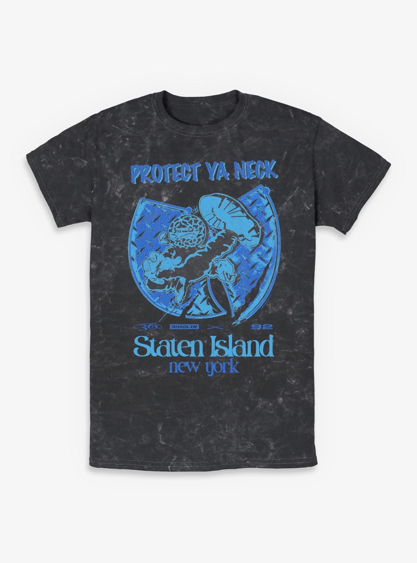 Wu-Tang Clan Protect Ya Neck Staten Island New York Mineral Wash T-Shirt | Trending Graphic Tee For Fans