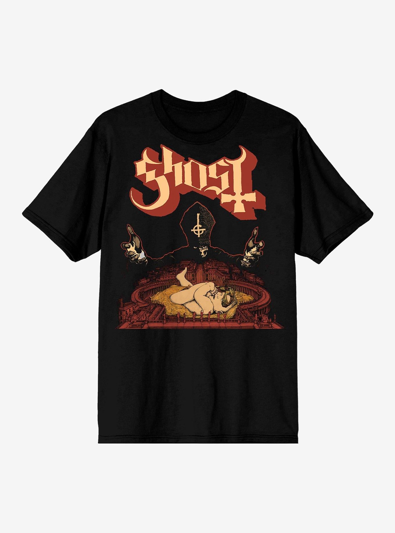Ghost Infestissumam Grucifix Two-Sided T-Shirt | Trending Graphic Tee For Fans