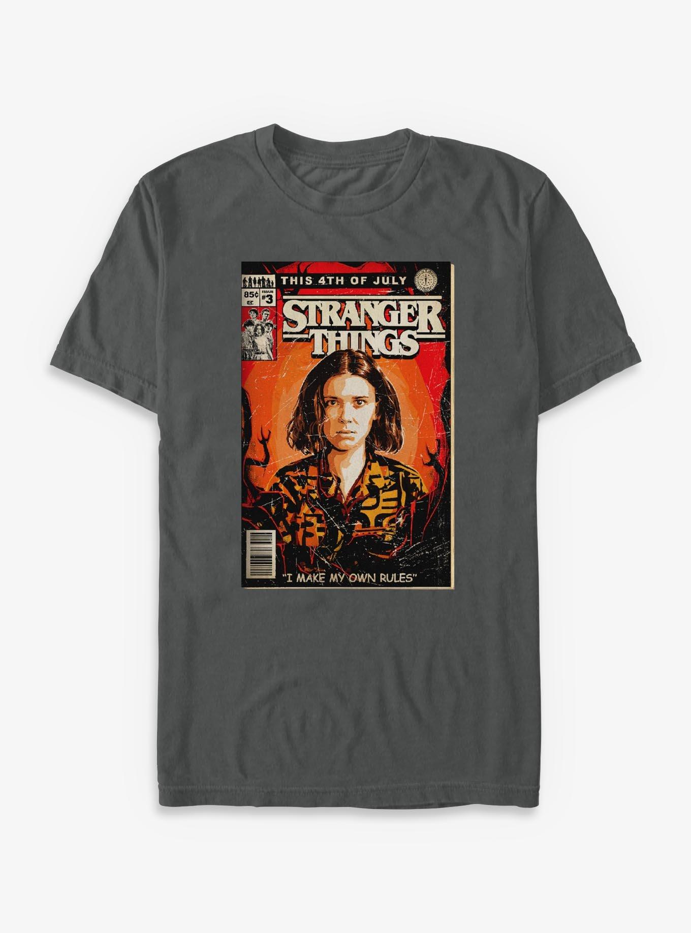 Stranger Things Comic Book Garment Dye T-Shirt | Trending Graphic Tee For Fans