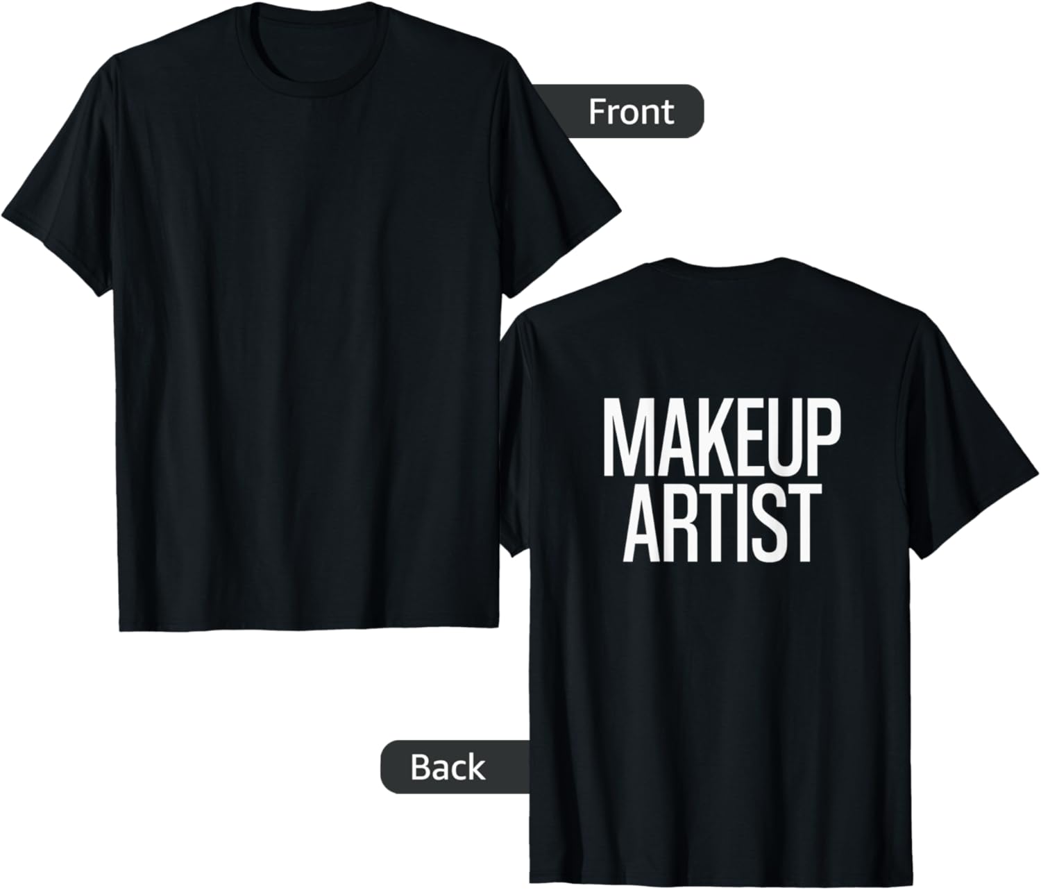 Bold Makeup Artist Text PRINT ON BACK Film Crew Apparel | US Viral Style | Aesthetic Fit