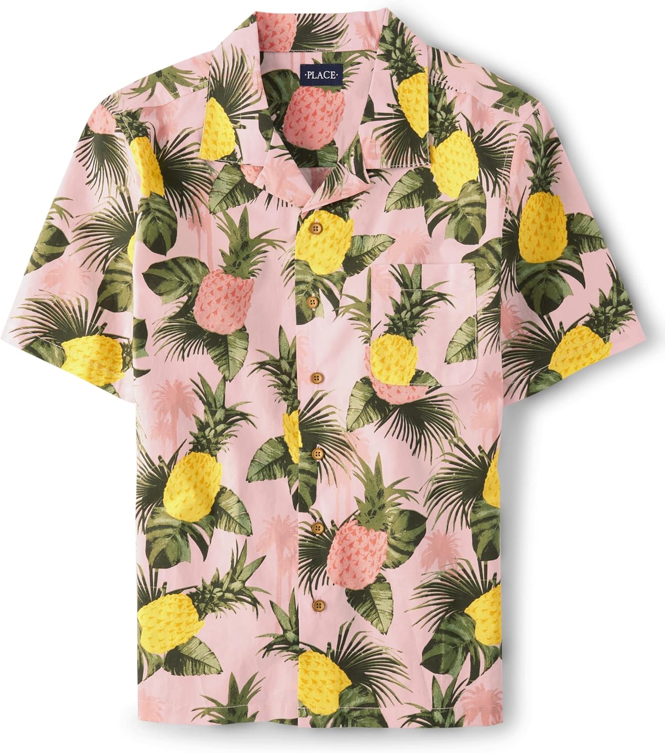 The Children's Place Men's Short Sleeve Button Down Shirt T-Shirt | Google Shopping Optimized | Customer Favorite