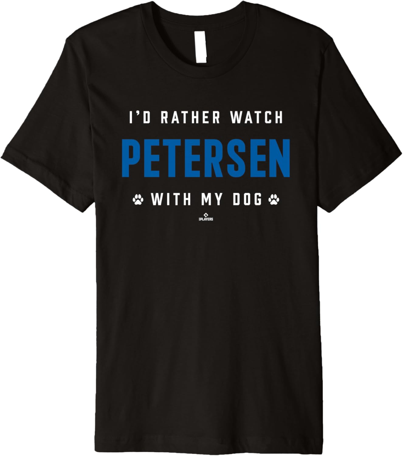 With My Dog Michael Petersen Los Angeles Baseball MLBPA Premium Apparel | US Best Seller