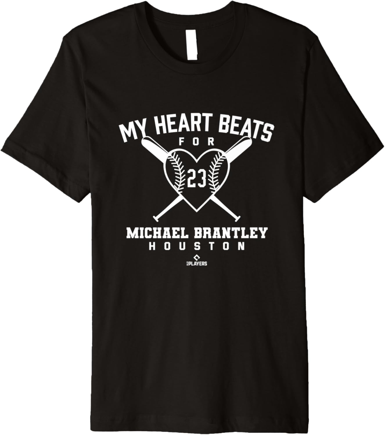 My Heart Beats for Michael Brantley Valentines Baseball Premium Apparel | US Best Seller