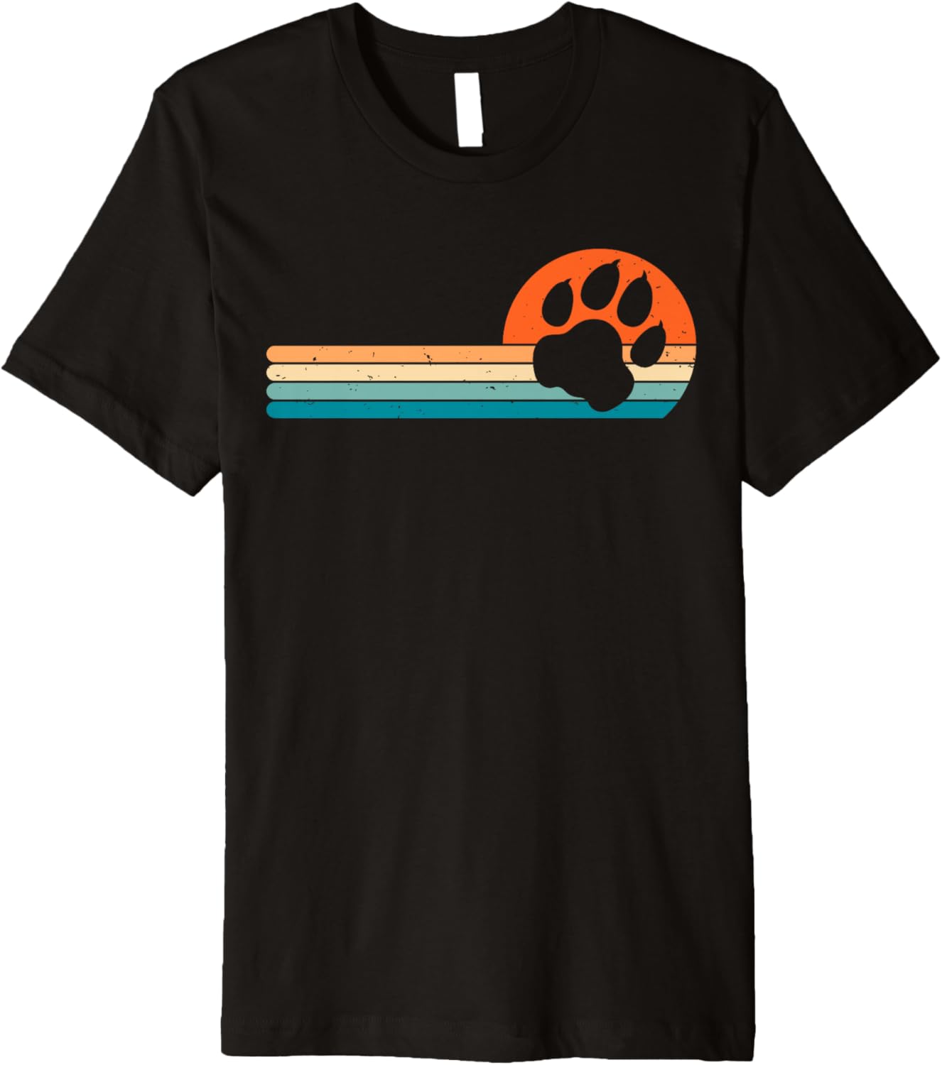 Leopard Paw Print Lion Cheetah Tiger Vintage 60s 70s Sunset Premium Apparel High Search Demand Hot Right Now