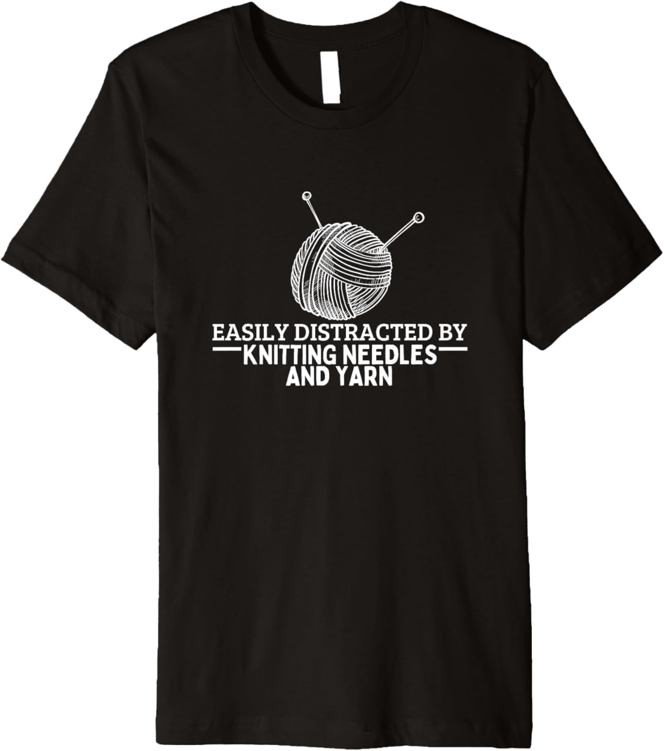 Knitting Easily Distracted By Knitting Needles And Yarn Premium Yarn Supply | Trending 2025 | Best Seller Choice