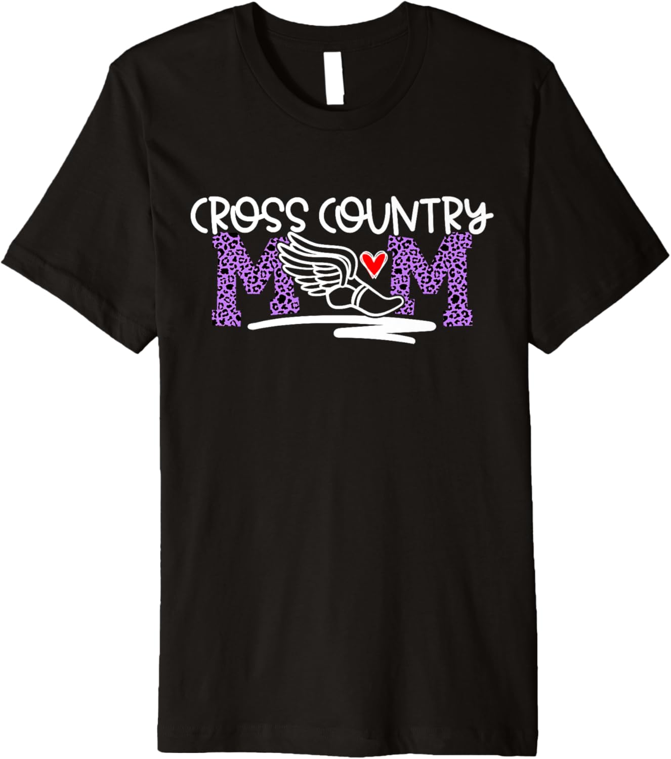 Cross Country Mom for Women Purple Cheetah Print Premium Apparel Trending US US Top Pick