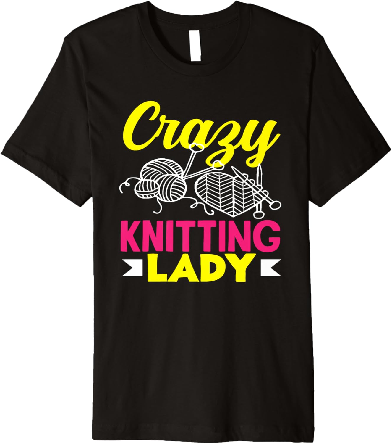 Knitting Crazy Knitting Lady Hobby Women Knitter Yarn Premium Yarn Supply | Viral US Pick | Customer Favorite