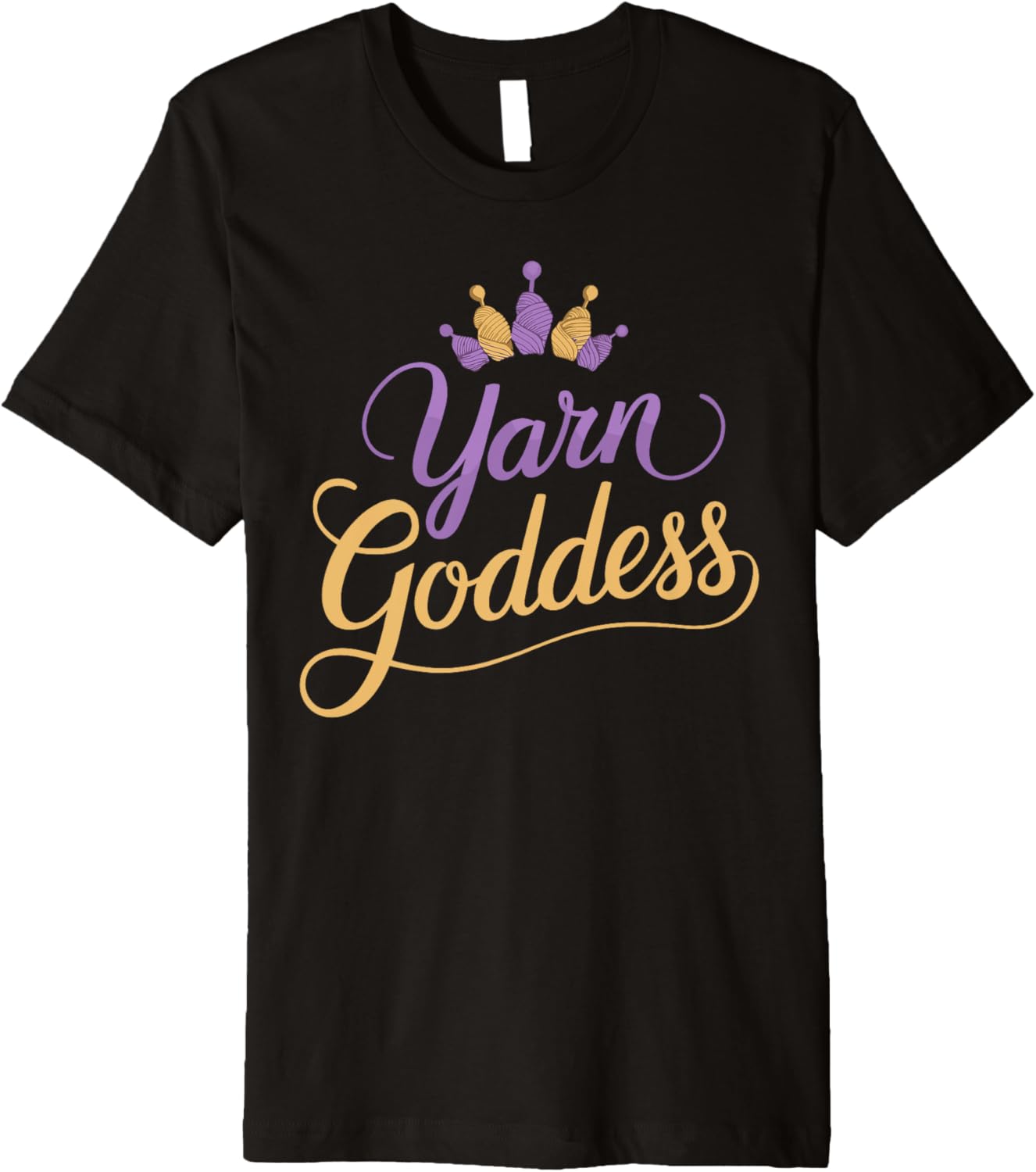 Yarn Goddess Crochet T-Shirt for Yarn Lovers Premium T-Shirt | Viral US Pick | Best Seller Choice