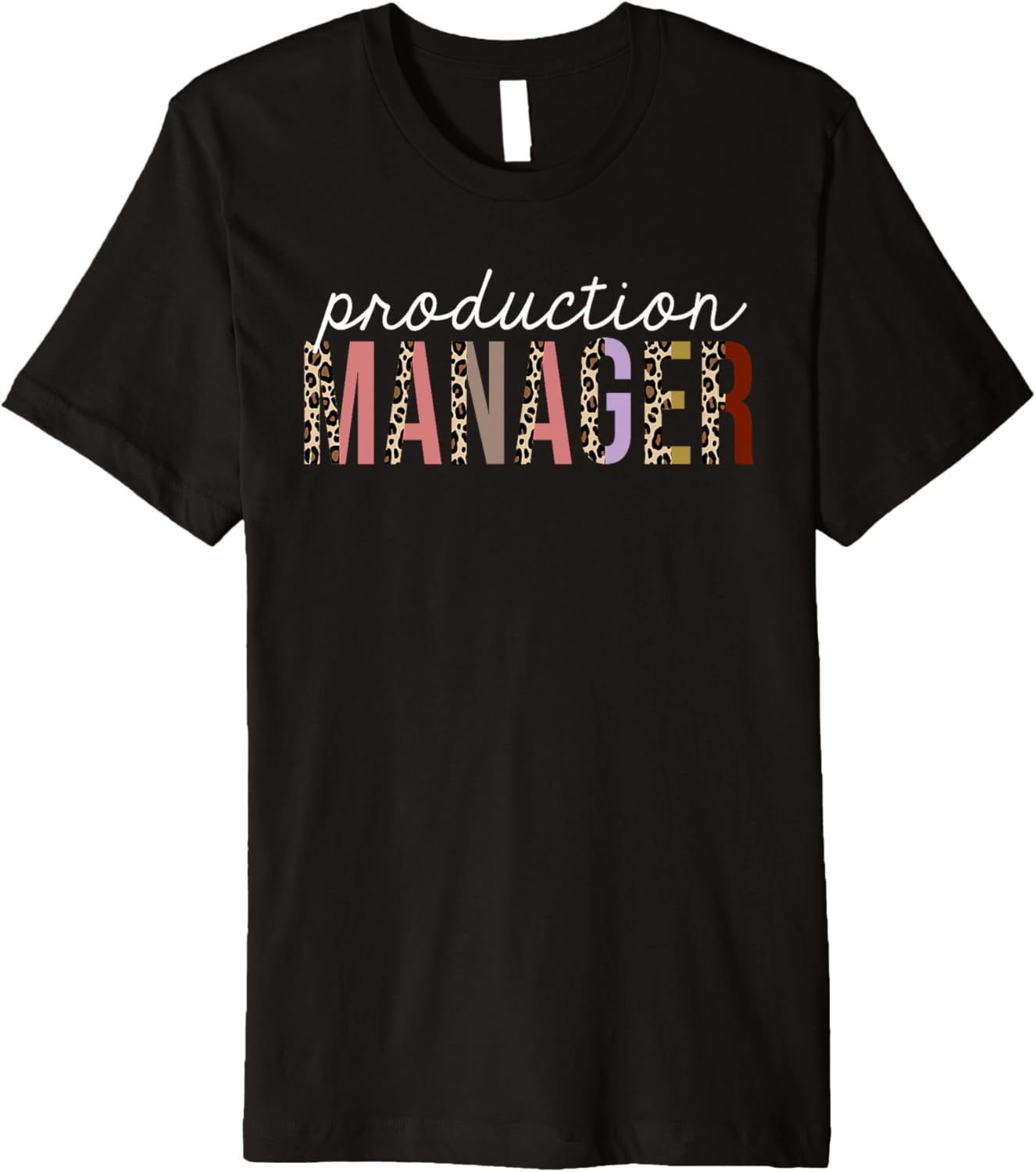 Production Manager Leopard Print Funny Appreciation Premium Apparel Trending US US Top Pick