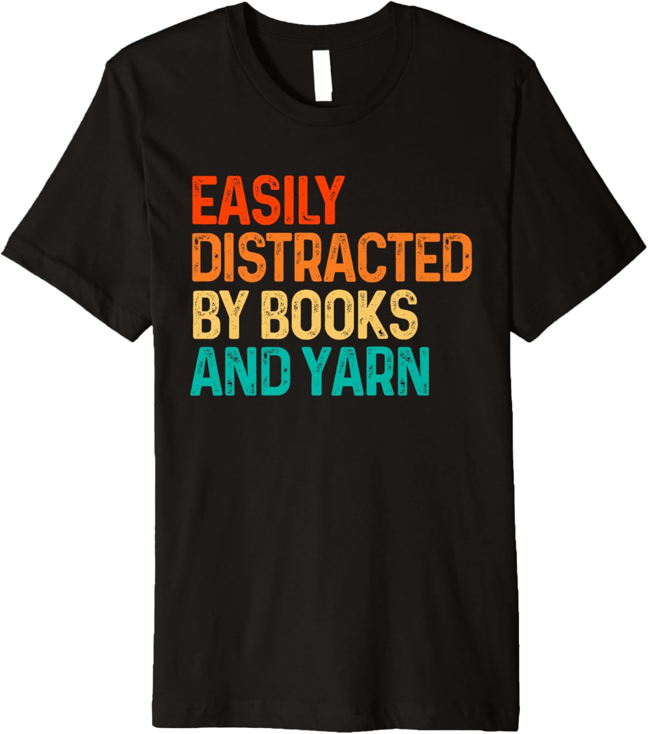 Easily Distracted By Books And Yarn Knitting Premium Yarn Supply | Viral US Pick | Perfect for Crafters