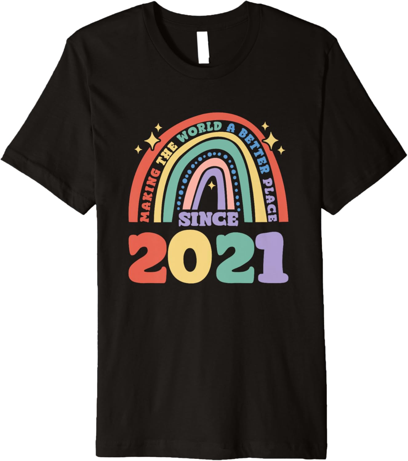 Making the world a better place since 2021, 2021 Birthday Premium Apparel | Premium Quality | Perfect Gift Choice