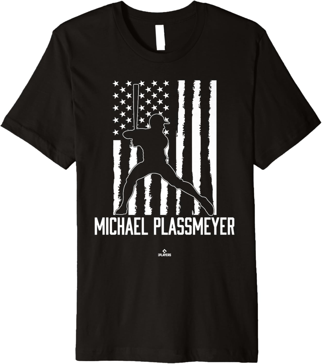 Distressed Flag Swing Michael Plassmeyer Prospect Baseball Premium Apparel | Perfect Gift Idea