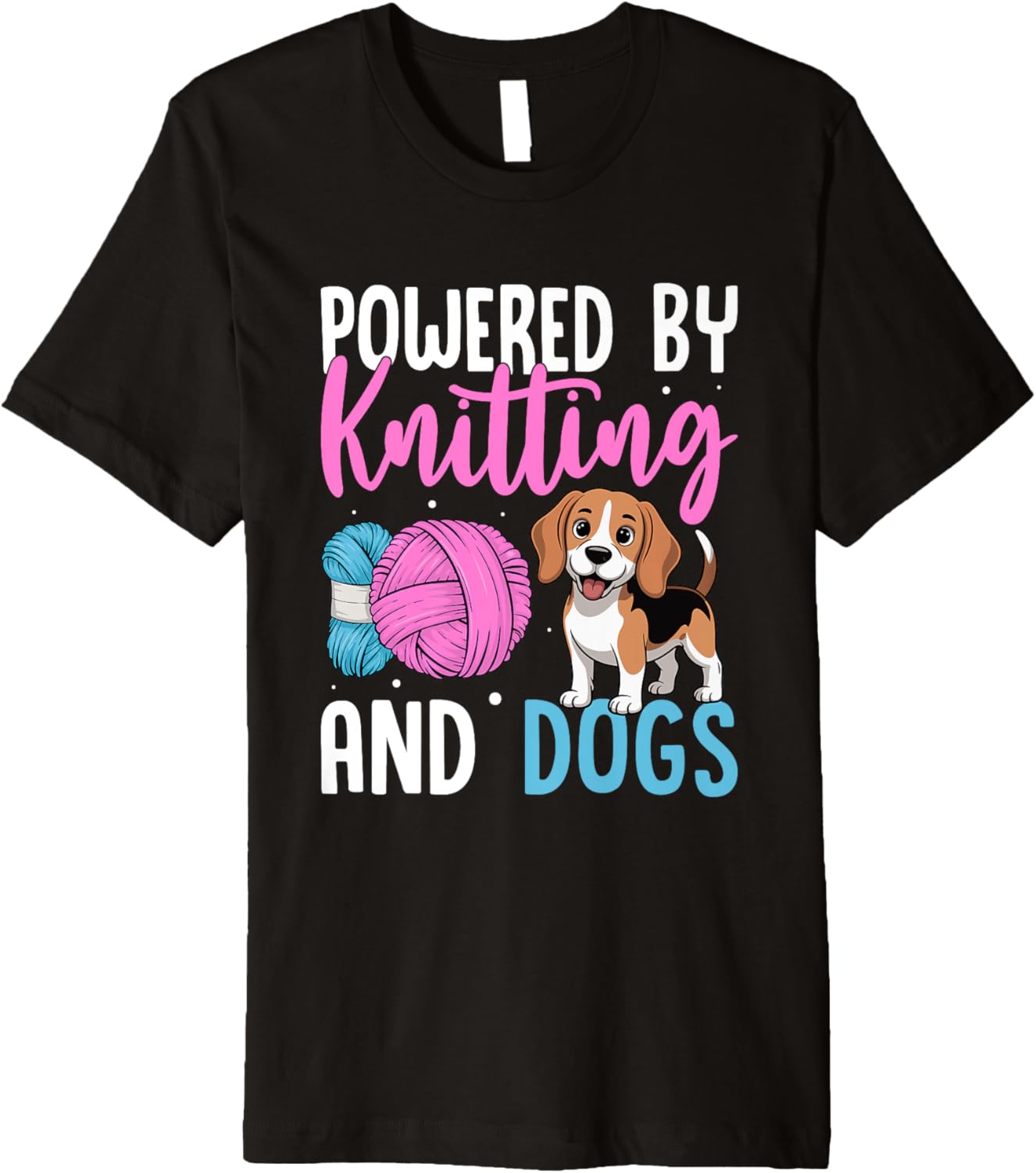 Powered By Knitting And Dogs Yarn Puppy Premium Yarn Supply | Trending 2025 | Perfect for Crafters