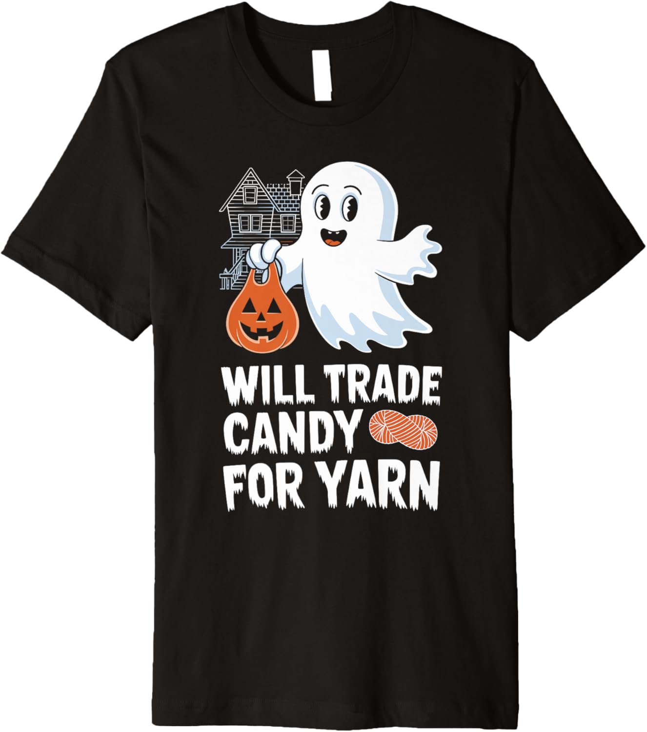 Will Trade Candy For Yarn Halloween Ghost Knitting Premium Yarn Supply | Premium Quality | High CTR Title