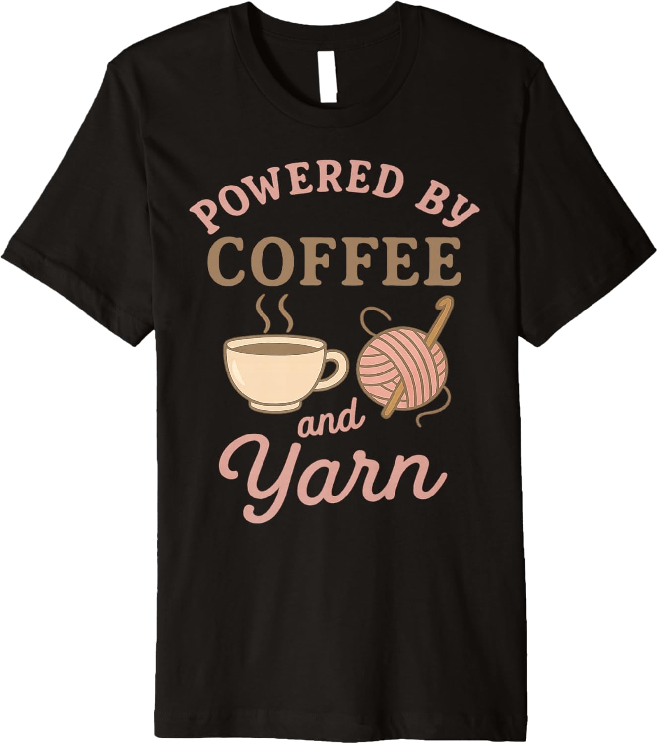Coffee And Yarn Crochet Knitting Knitter Funny Premium Yarn Supply | High Search Volume | Customer Favorite