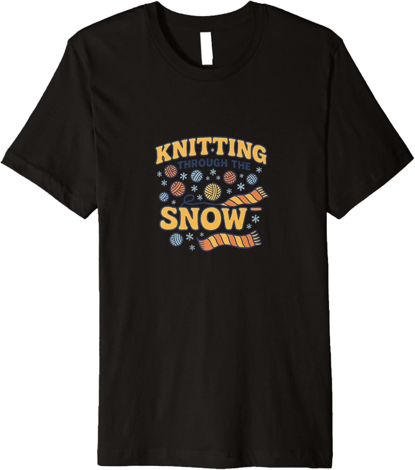 Knitting Through The Snow Funny Christmas Yarn Holiday Premium Yarn Supply | High Search Volume | Perfect for Crafters