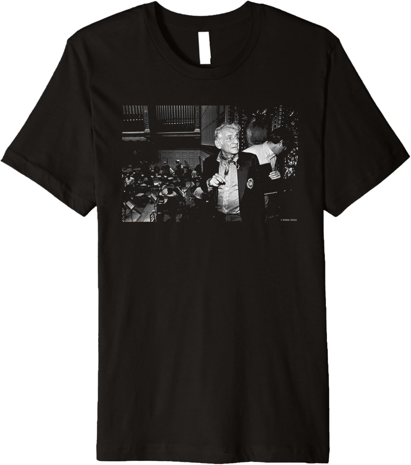 Conductor Leonard Bernstein Boston Symphony Michael Grecco Premium Apparel | Perfect Gift Idea