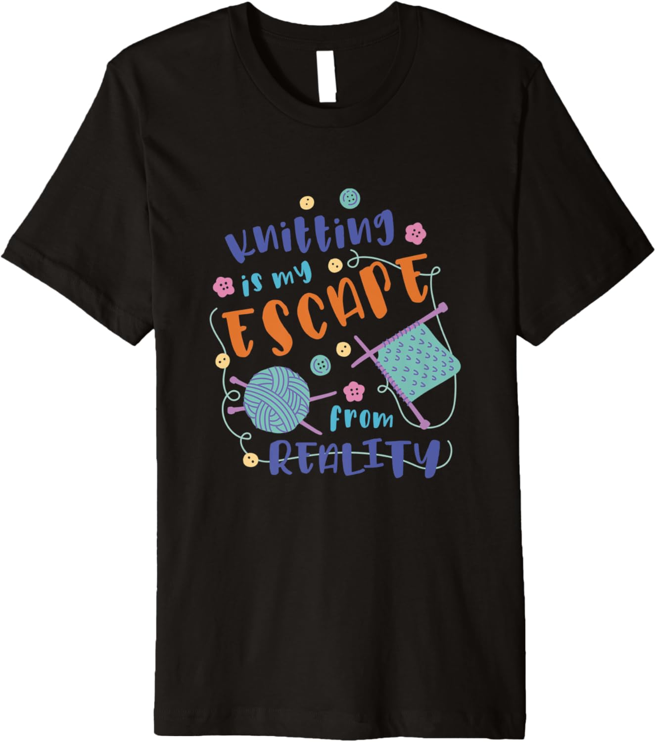 Yarn and Needle Novelty Counting Tshirts and More Premium T-Shirt | Premium Quality | Perfect for Crafters