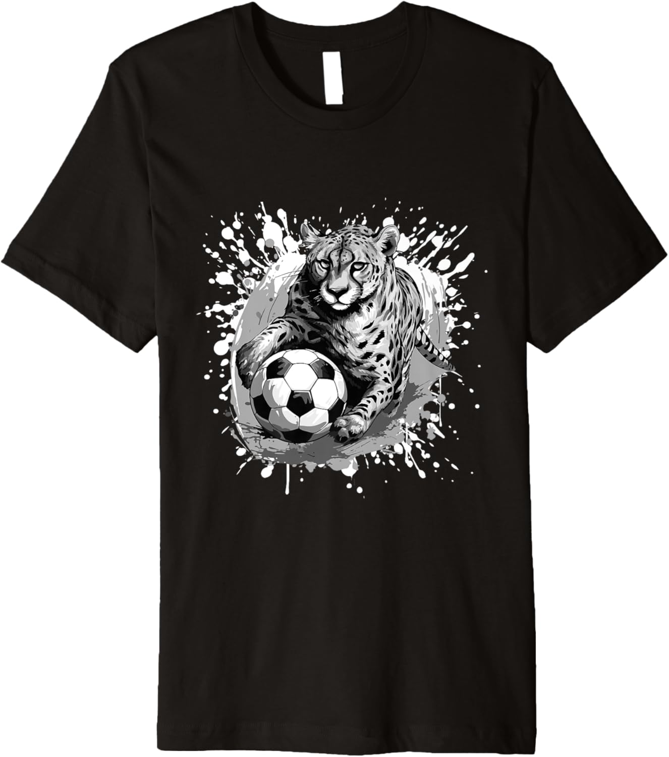 Cheetah Playing Soccer Sports Team Animal Premium Apparel High Search Demand Fan Favorite