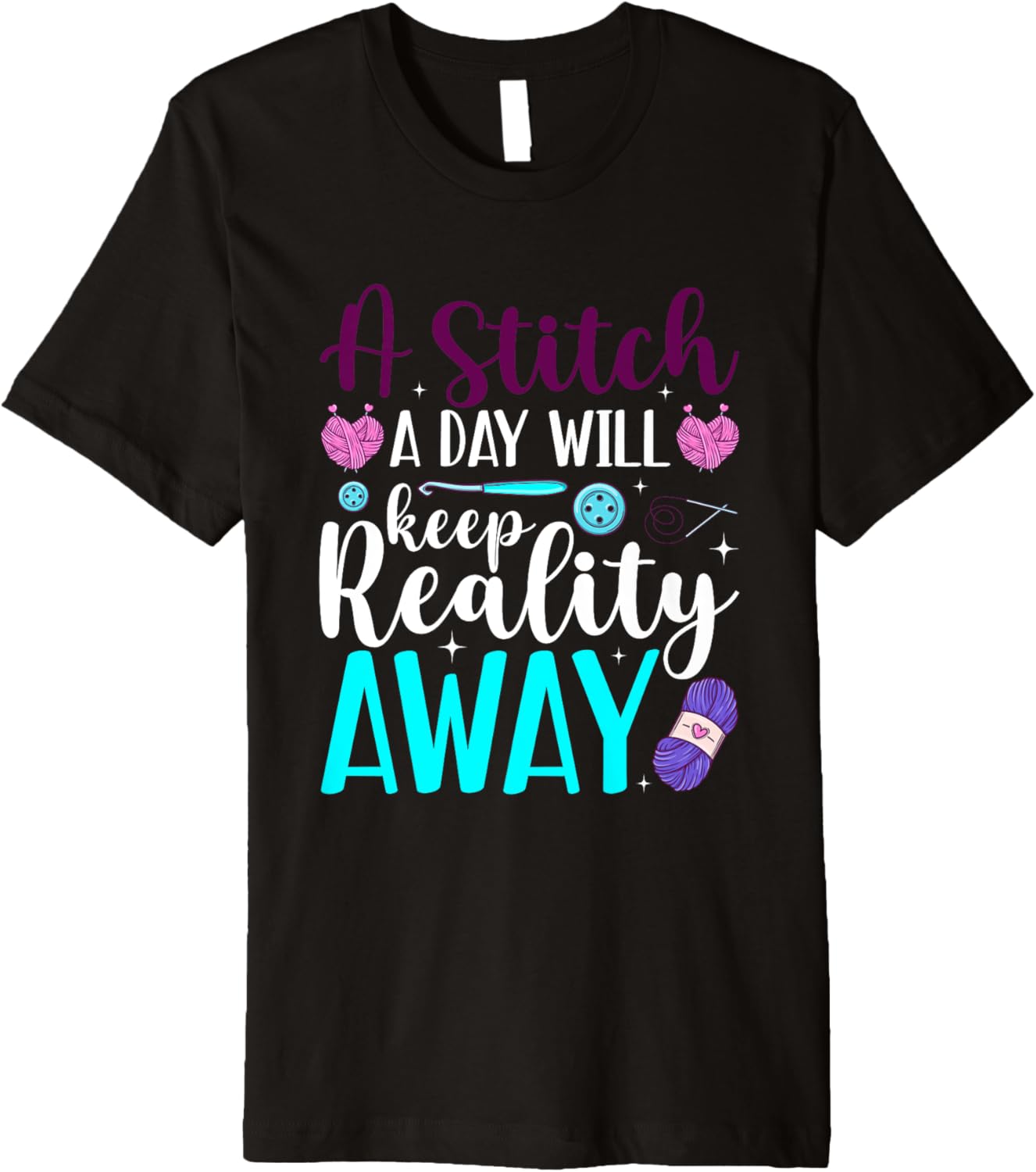A Stitch a Day will keep Reality away Knitting Yarn Premium Yarn Supply | Trending 2025 | High CTR Title