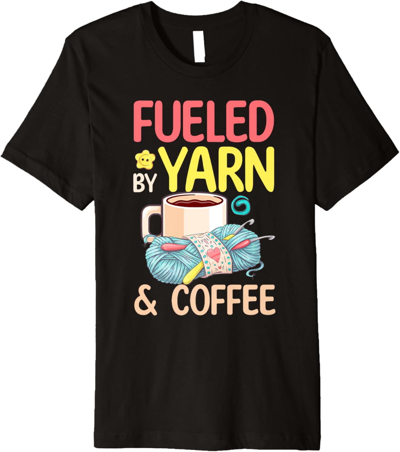 Fueled by Yarn and Coffee - Yarn Lover Premium Yarn Supply | High Search Volume | High CTR Title