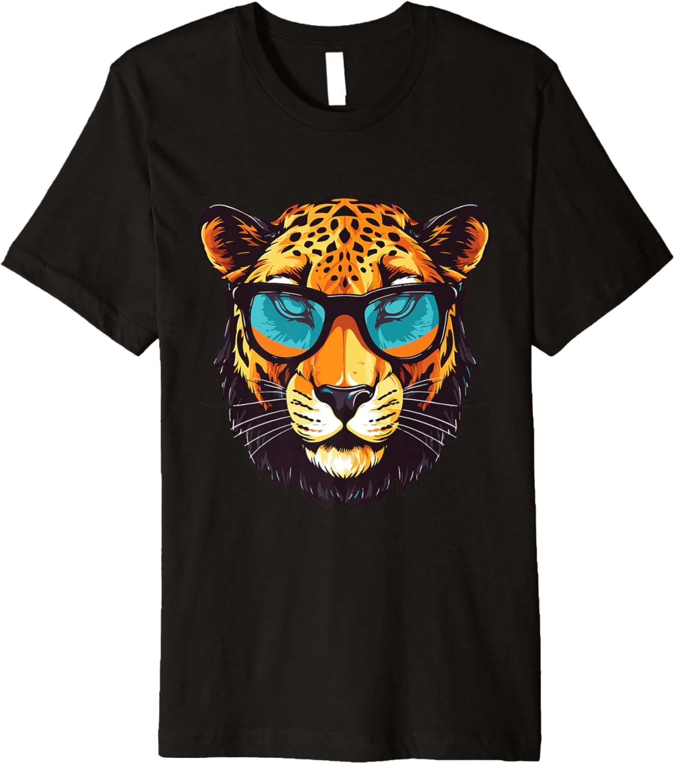 Cheetah Head Funny Stylish Animal Portrait Premium Apparel Viral TikTok Find Hot Right Now