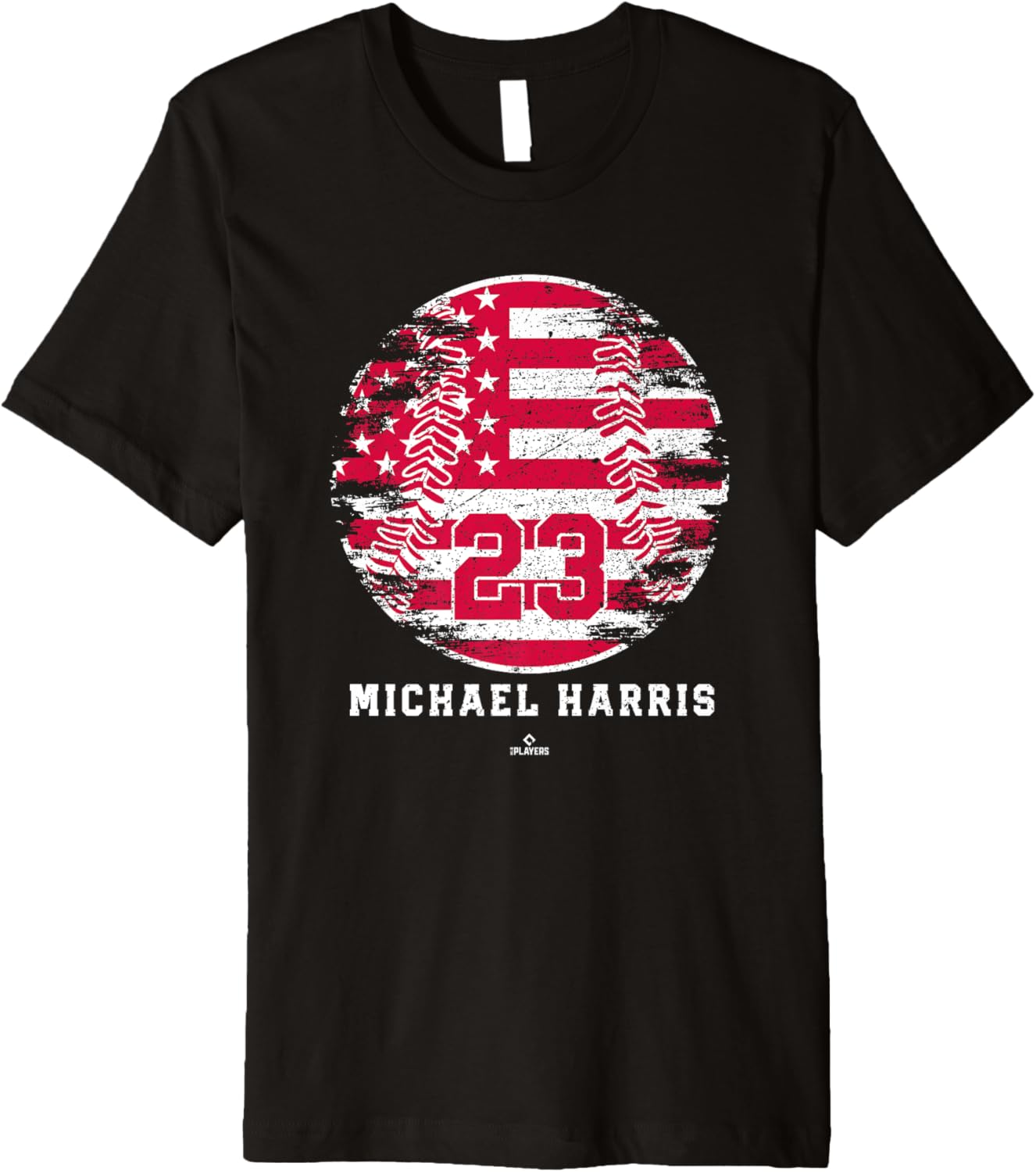 Vintage Baseball Flag Michael Harris Atlanta MLBPA Premium Apparel | Perfect Gift Idea