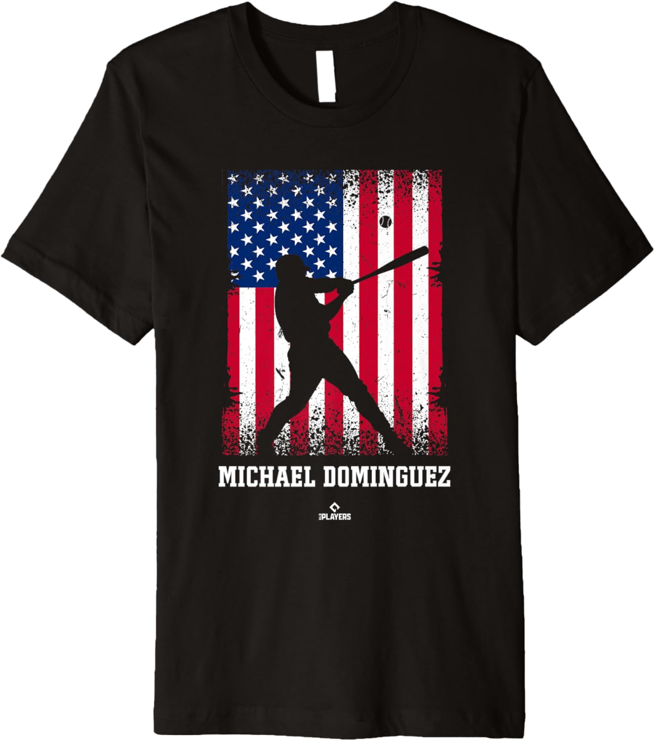 American Flag Swing Michael Dominguez Prospect Baseball Fan Premium Apparel | Viral Streetwear Style