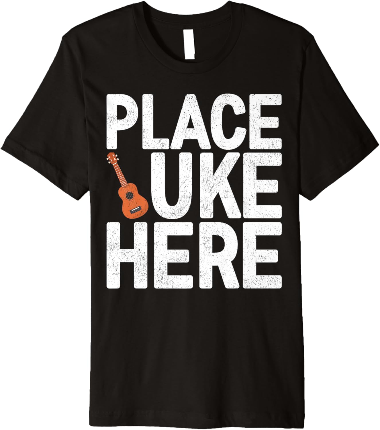 Ukulele Guitar Lover Place Uke Here Ukulele Player Premium Apparel | High Search Volume | Aesthetic Casual Look