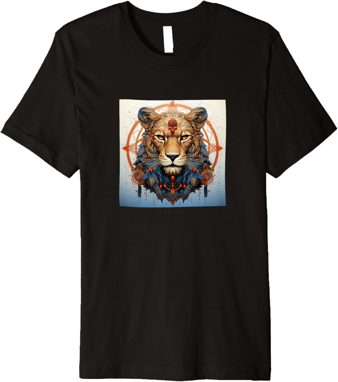 Cheetah Dreamcatcher Illustration Graphic Premium Apparel Streetwear Style Everyday Wear
