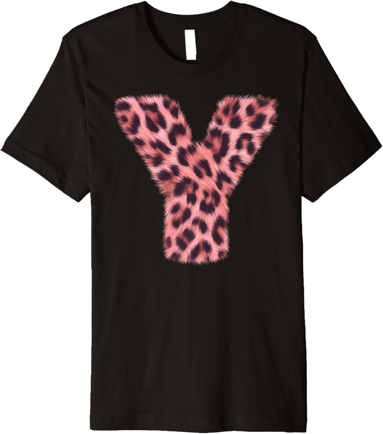 Letter Y Cheetah Leopard Print Pink Initial Zebra Matching Premium Apparel Streetwear Style US Top Pick