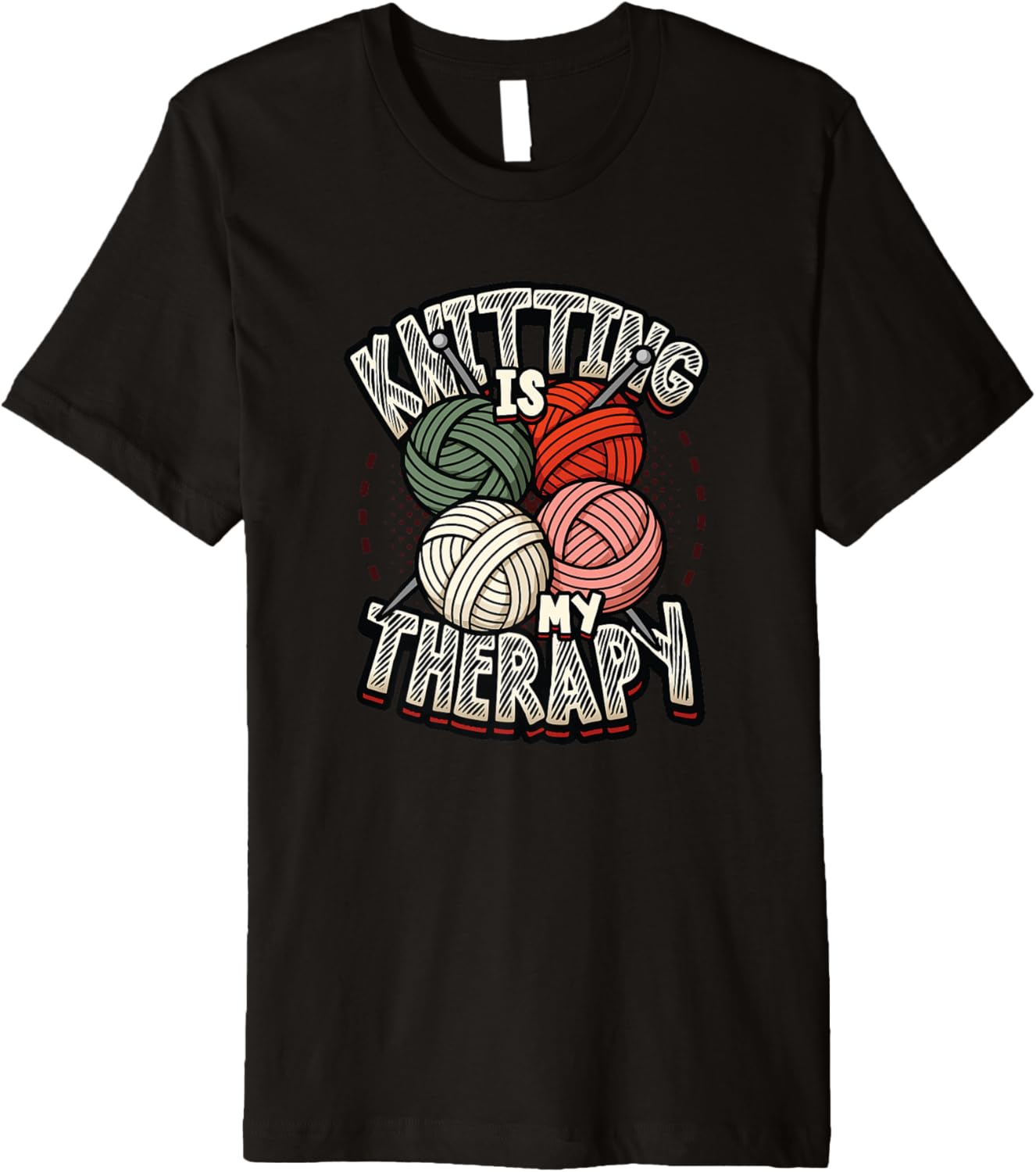 Knitting Is My Therapy Yarn Knitting Premium Yarn Supply | Viral US Pick | High CTR Title