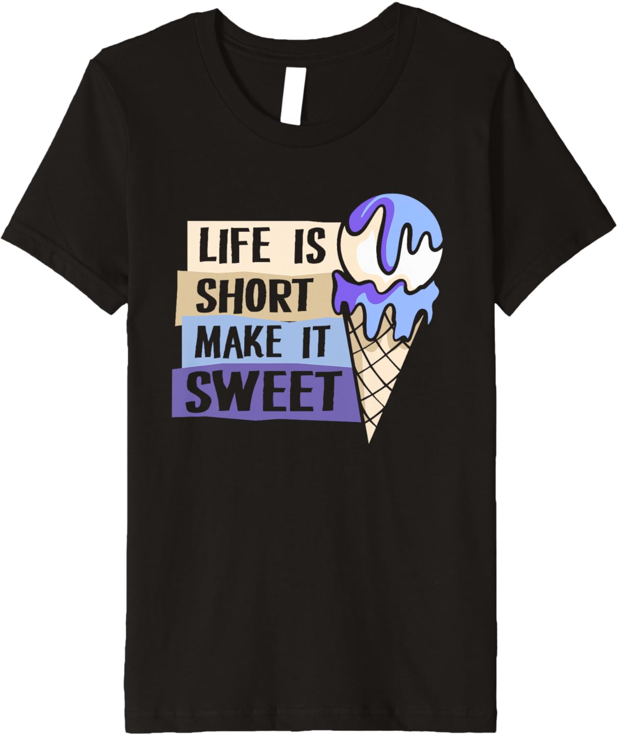 Life Is Short Make It Sweet Gelato Maker Lover Ice Cream Premium Apparel | Trending 2025 | Comfort Daily Wear