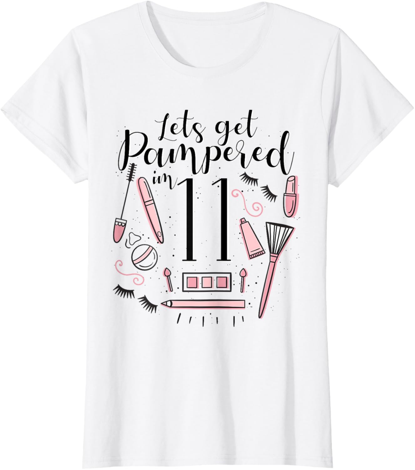11 Year Old Spa Birthday Shirt Girls Pampered Day 11th Gift T-Shirt | Trending 2025 | Top Rated Comfort