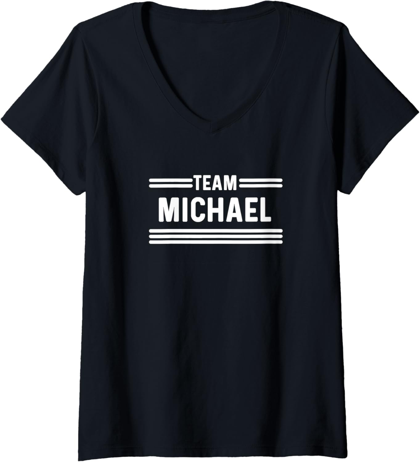 Womens Team Michael - Family Name V-Neck Apparel | Everyday Casual Wear