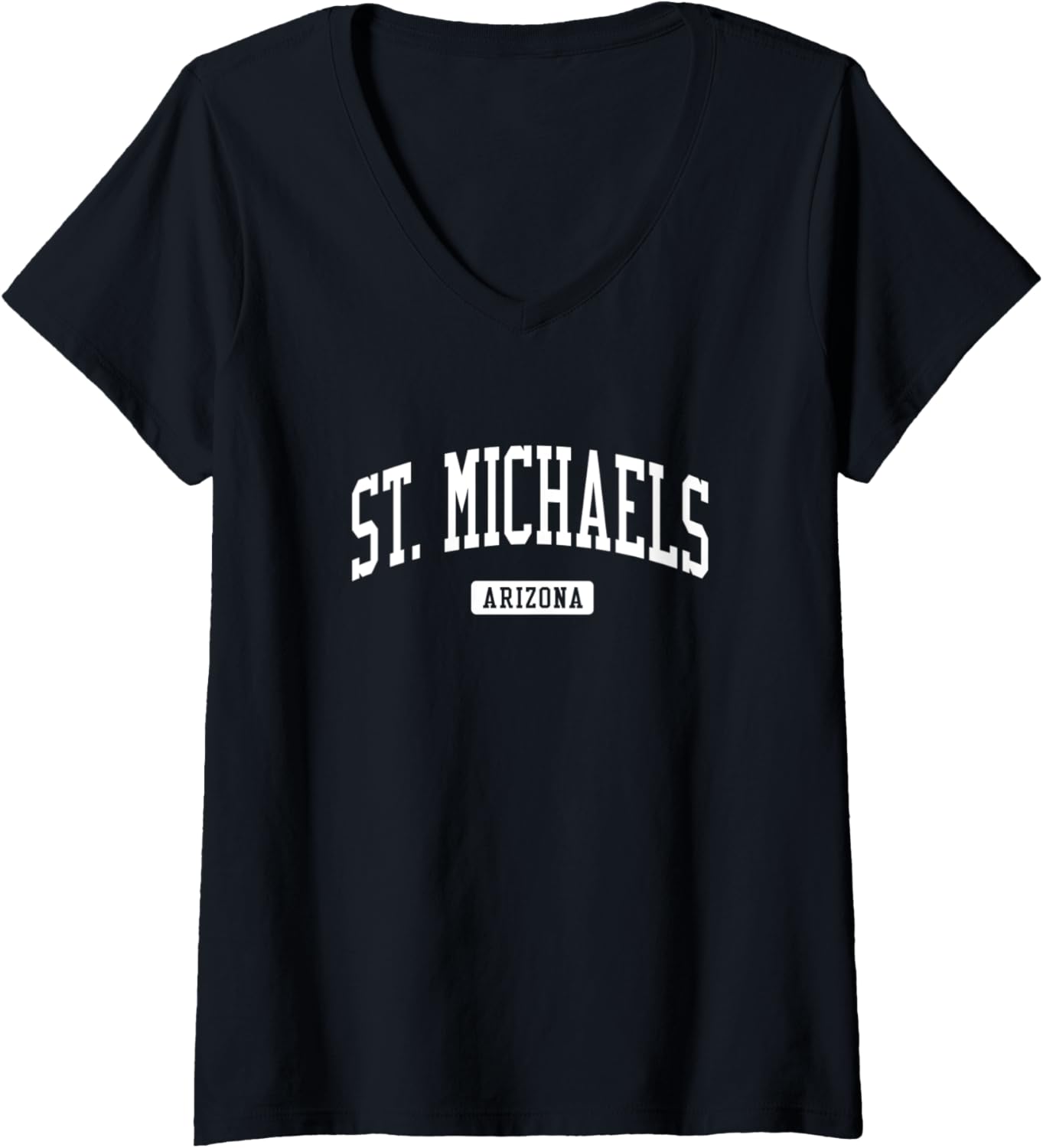 Womens St. Michaels Arizona AZ Vintage Athletic Sports Design V-Neck Apparel | Premium Quality