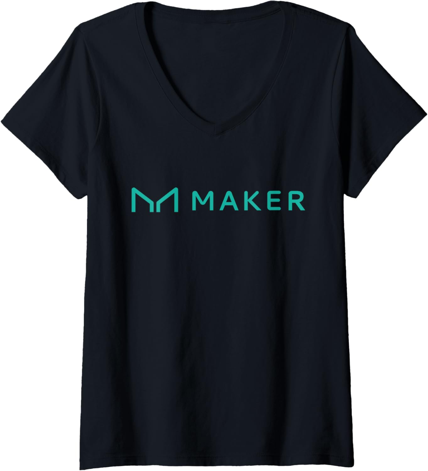 Womens Maker DAO Crypto V-Neck Apparel | US Viral Style | Aesthetic Fit